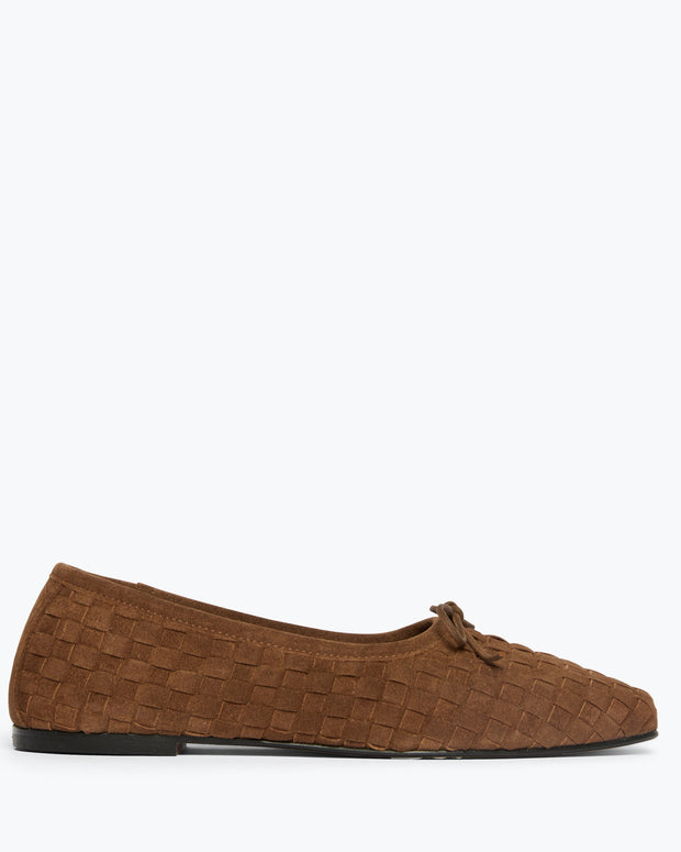 Freda Salvador Jada Ballet Flat Suede Brown 