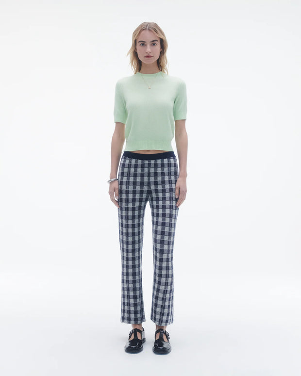Guest in Residence Gingham Flare Pant 