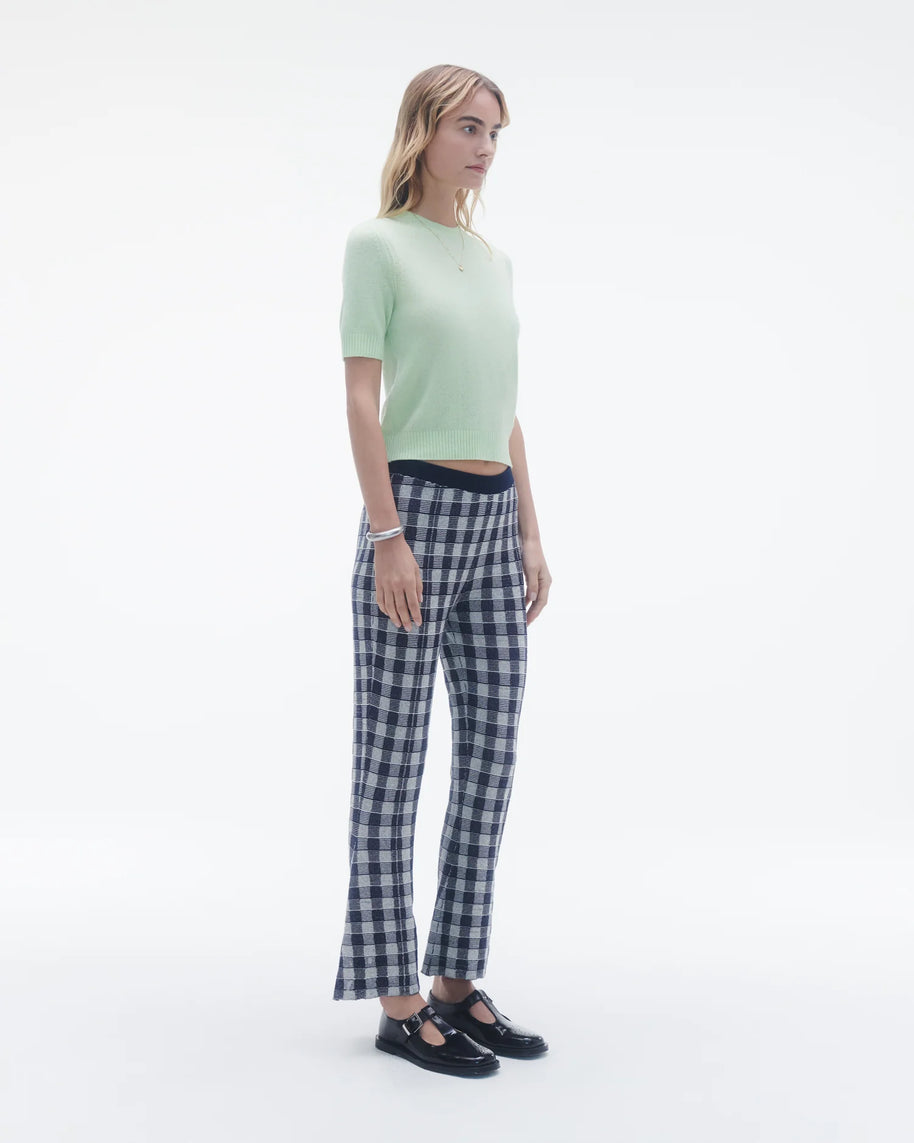 Guest in Residence Gingham Flare Pant 