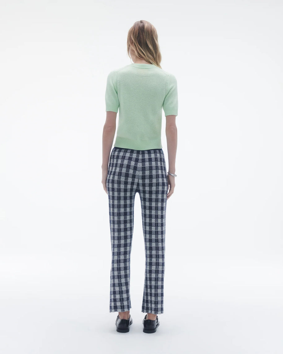 Guest in Residence Gingham Flare Pant 