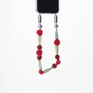 Ossa Scarlet Begonias Wristlet, iPhone Wristlet