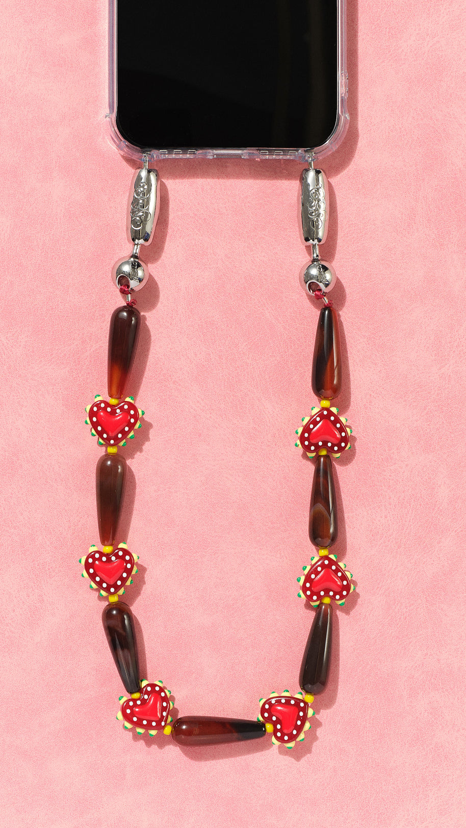 Western Heart Wristlet | Red Agate