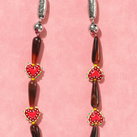 Western Heart Wristlet | Red Agate