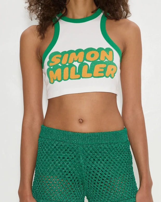 SIMONMILLER Marzo Crochet Shorts in Gummy Green Simon Miller