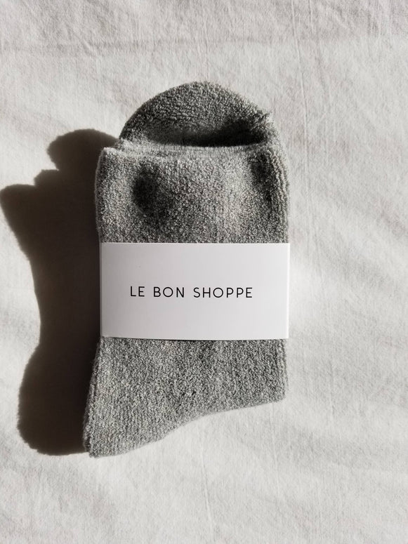 Le Bon Shop Cloud Socks in Heather Grey