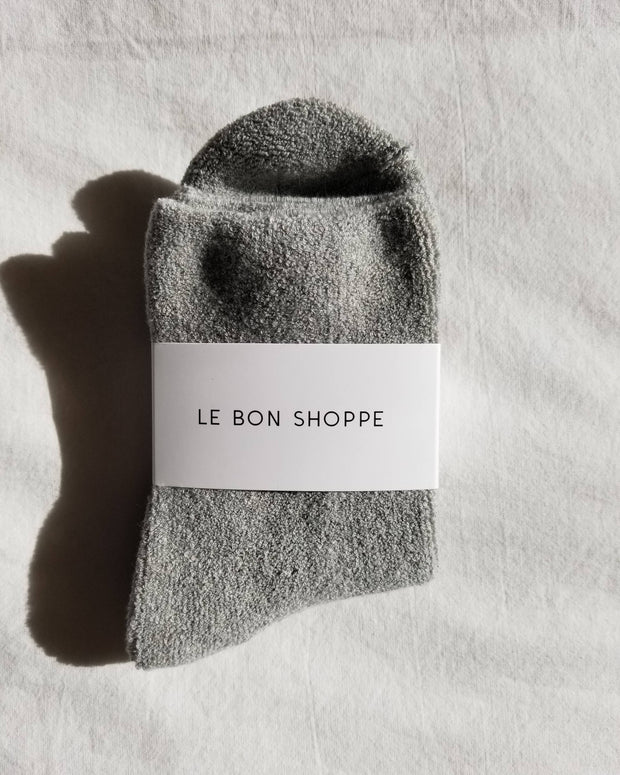 Le Bon Shop Cloud Socks in Heather Grey