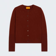 Guest in Residence Jane Cashmere Cardigan in Cinnamon 