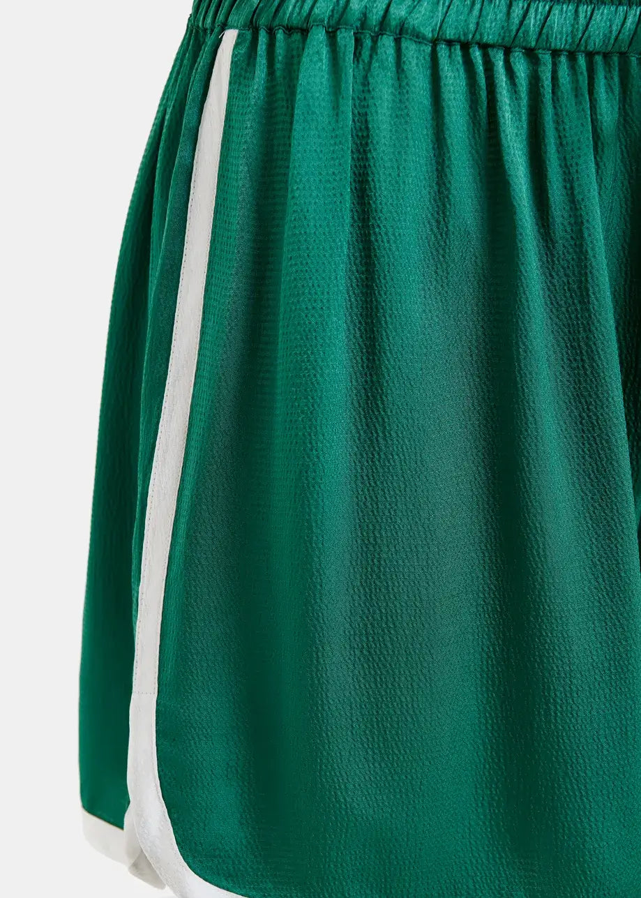 Essentiel Antwerp Drawsting Shorts in Dark Green 