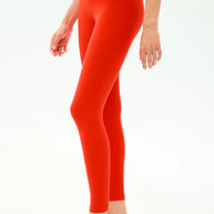Sprint High Waist Rigor Legging 7/8 | Lotus Red