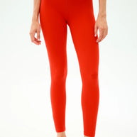 Sprint High Waist Rigor Legging 7/8 | Lotus Red