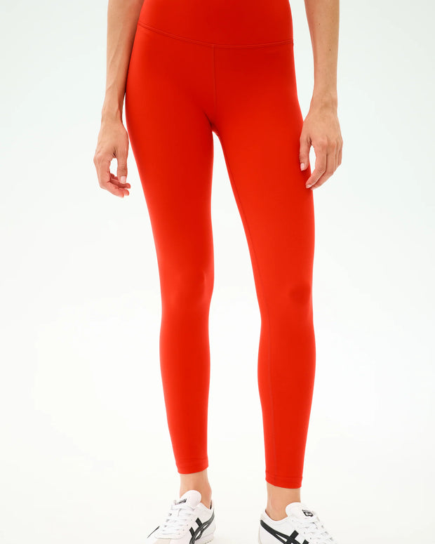 Sprint High Waist Rigor Legging 7/8 | Lotus Red