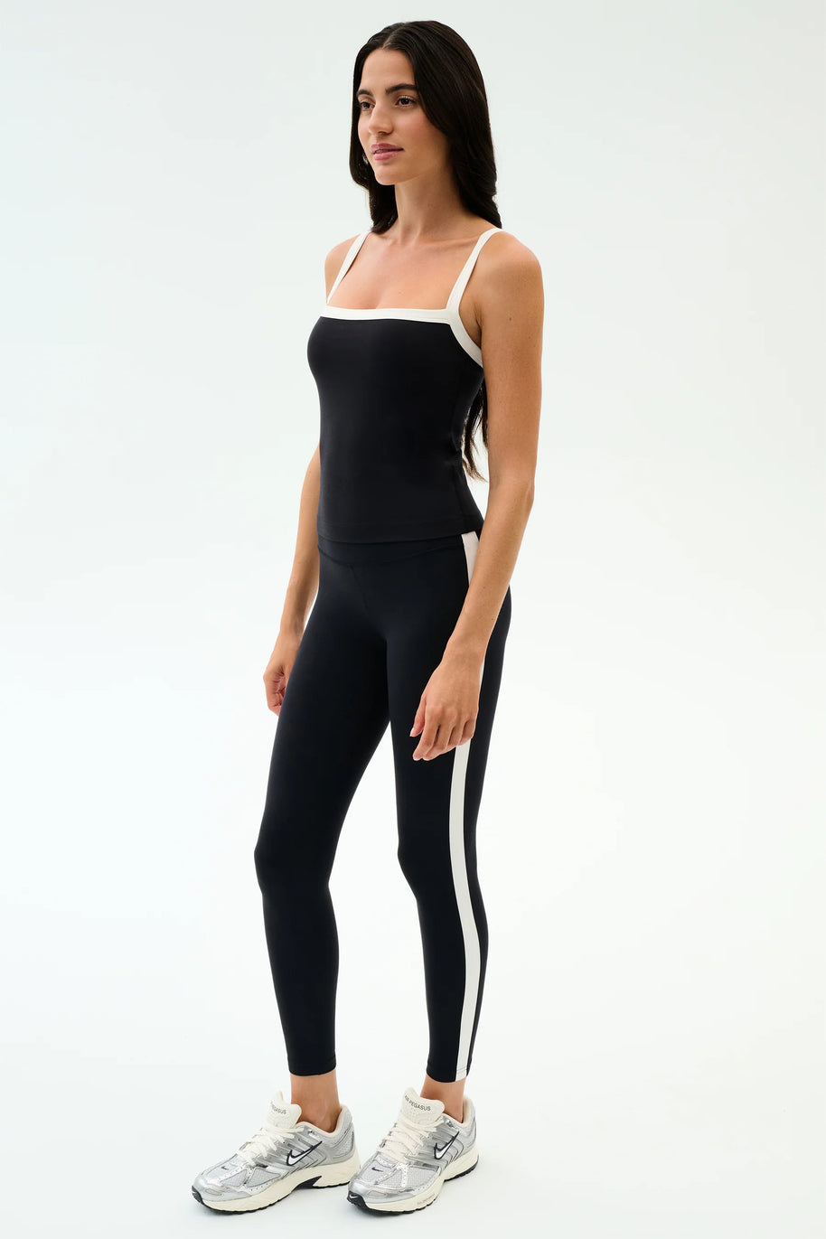 Clare Rigor High Waist Legging 7/8 | Black & White