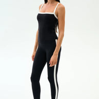 Clare Rigor High Waist Legging 7/8 | Black & White