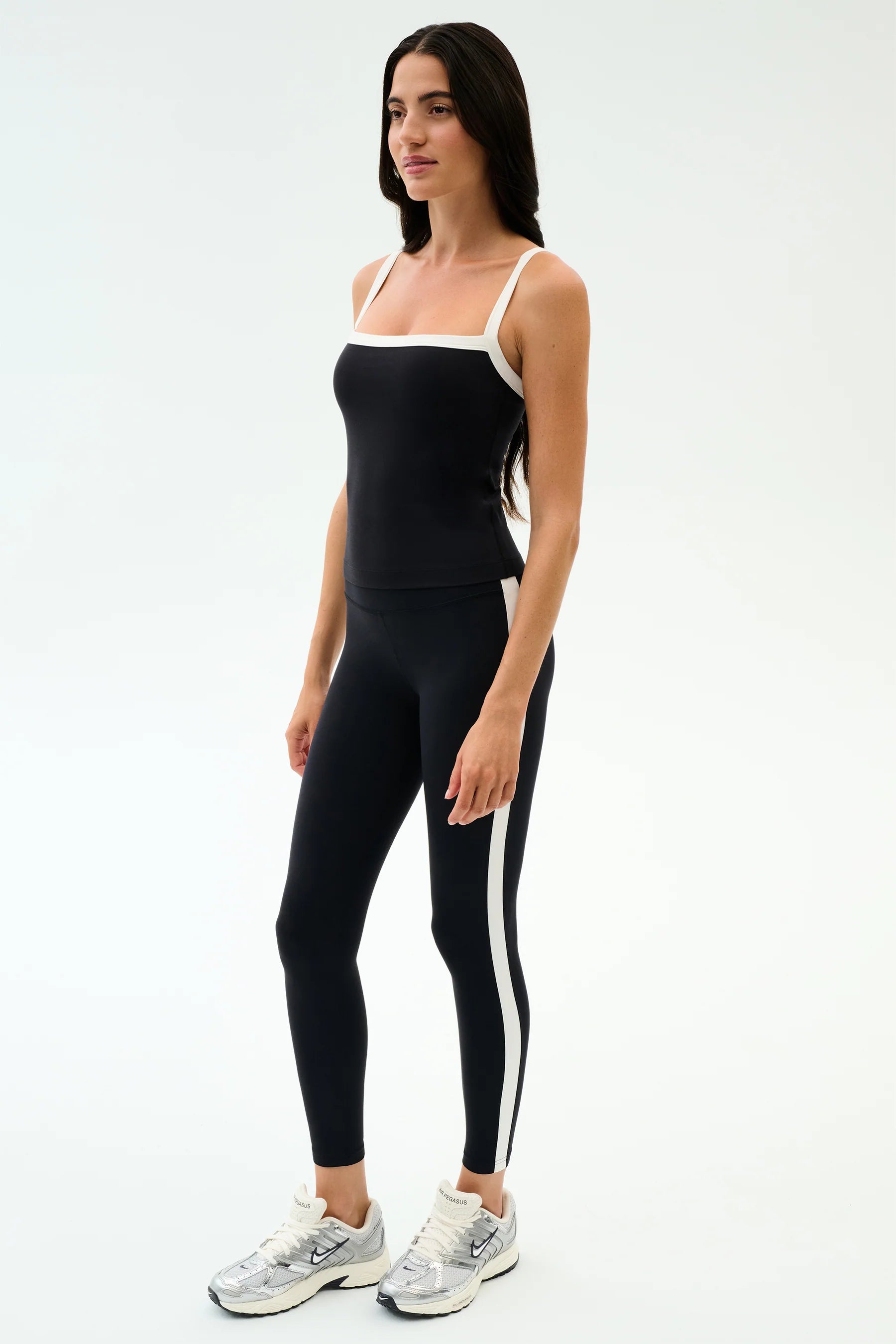 Clare Rigor High Waist Legging 7/8 | Black & White