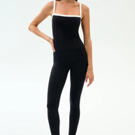 Clare Rigor High Waist Legging 7/8 | Black & White