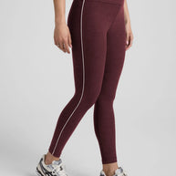 Beyond Yoga Spacedye Ready Midi Legging in Midnight Burgundy Heather 
