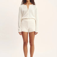 Posse Helena Short in White Crochet