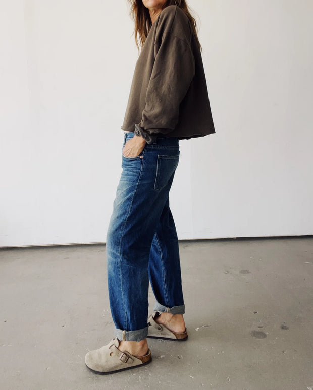 The Boxy Crop Sweatshirt | Mud