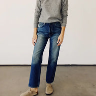 The High Rise Straight Jeans | Richman Wash