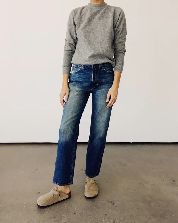 Hey Gang High Rise Straight Jeans in RIchman Wash Loose Straight Jean Women's High Waisted Straight Jeans