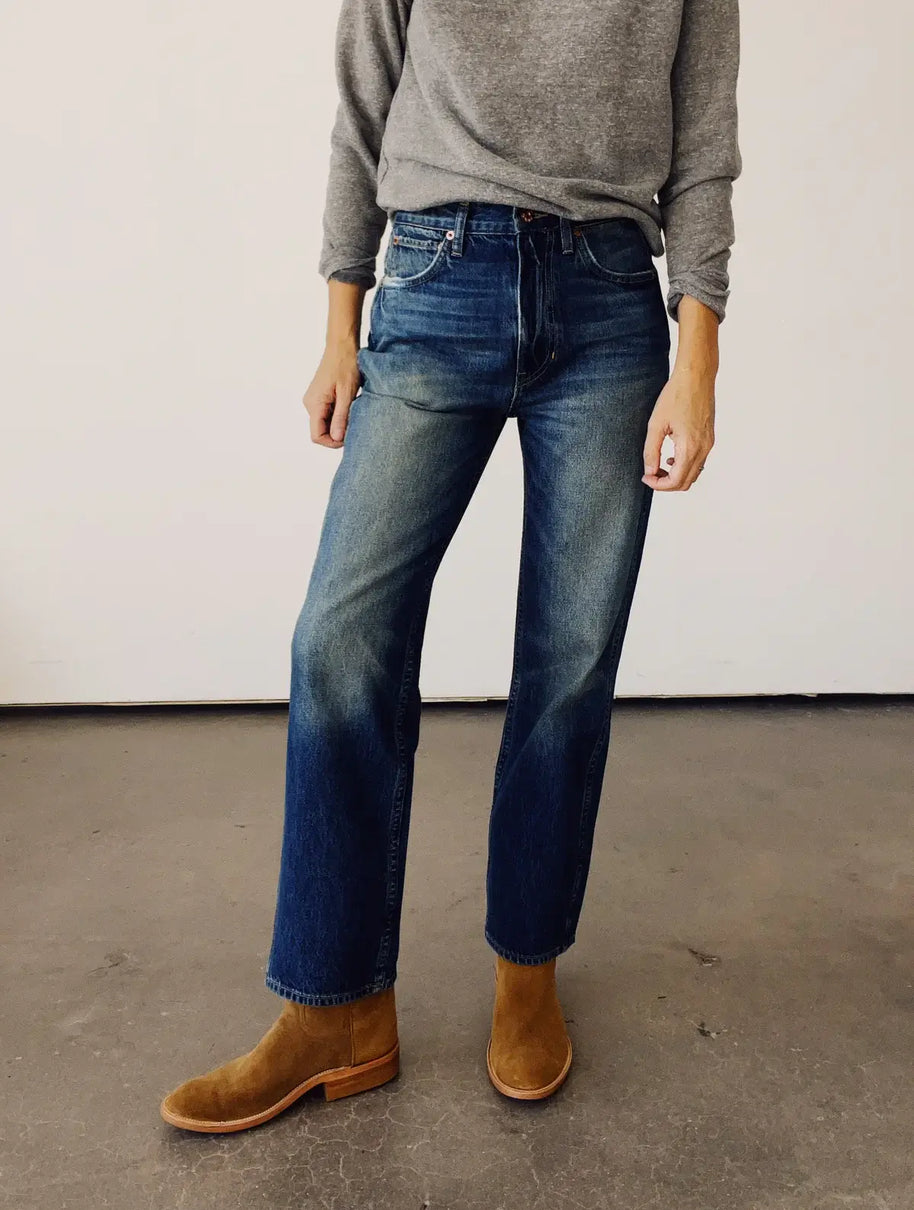 The High Rise Straight Jeans | Richman Wash