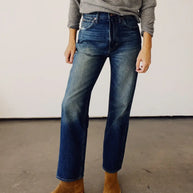 The High Rise Straight Jeans | Richman Wash
