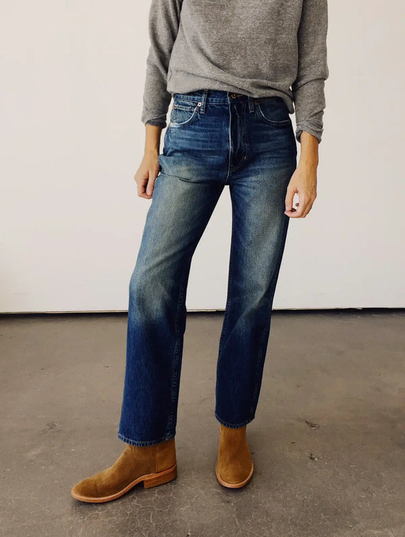 The High Rise Straight Jeans | Richman Wash