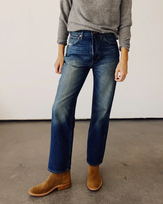 The High Rise Straight Jeans | Richman Wash
