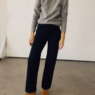 Hey Gang High Rise Straight Jeans in Washed Black
