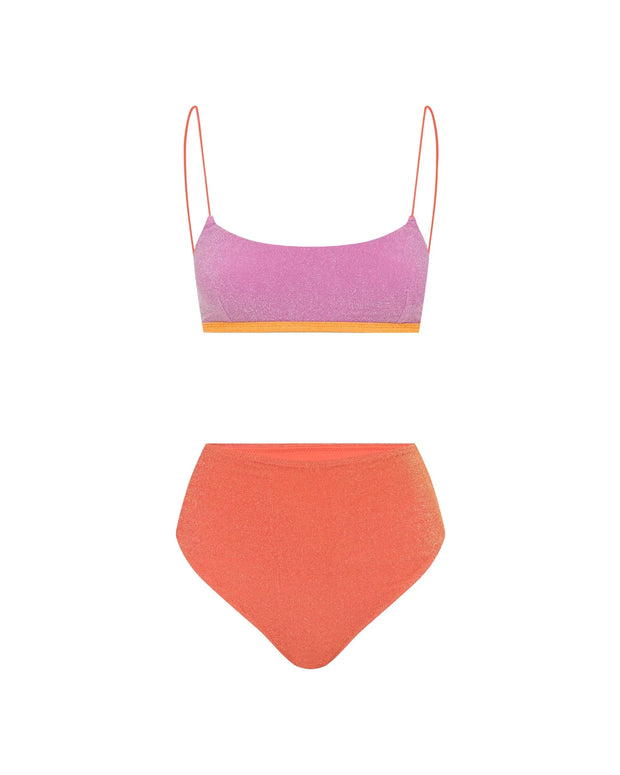 It's Now Cool Lurex High Waisted Bikini Bottom
