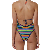 Crochet one piece - its now cool - multi color one pieces 