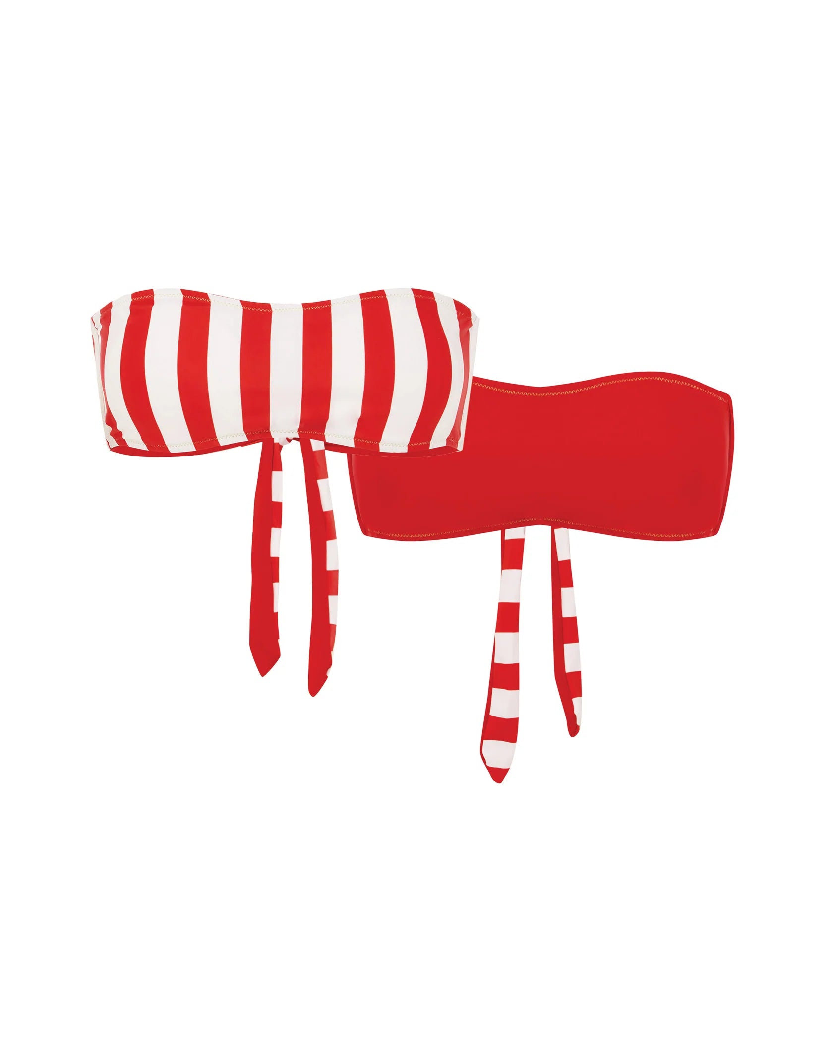 The Revo Bandeau in Red Twist