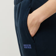 American Vintage Izubird Joggers in Navy - Joggers Set 