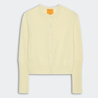 Guest in Residence Cashmere Jane Cardigan in Butter Yellow 