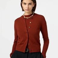 Guest in Residence Jane Cashmere Cardigan in Cinnamon 
