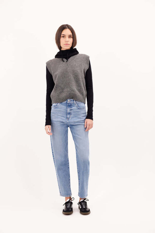 Karolina Straight Jean | Misty Blue