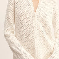 Posse Helena Jacket in White Crochet