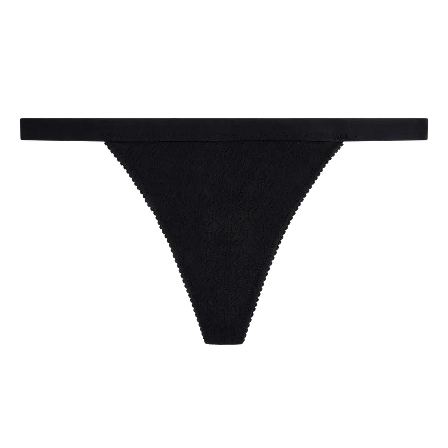 Love Stories Roomserive Thong in Black 