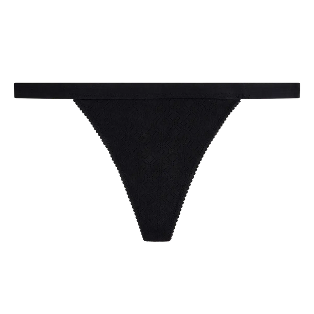 Love Stories Roomserive Thong in Black 