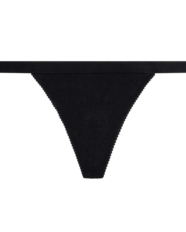 Love Stories Roomserive Thong in Black 