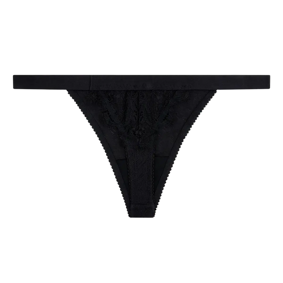 Love Stories Roomserive Thong in Black 