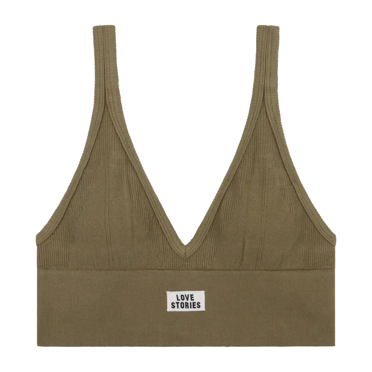 Love Stories Posey Sporty Bra Green Knit Bra Set