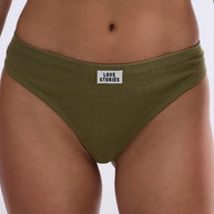 Lima Thong Love Stories Intimates Knit Green Set