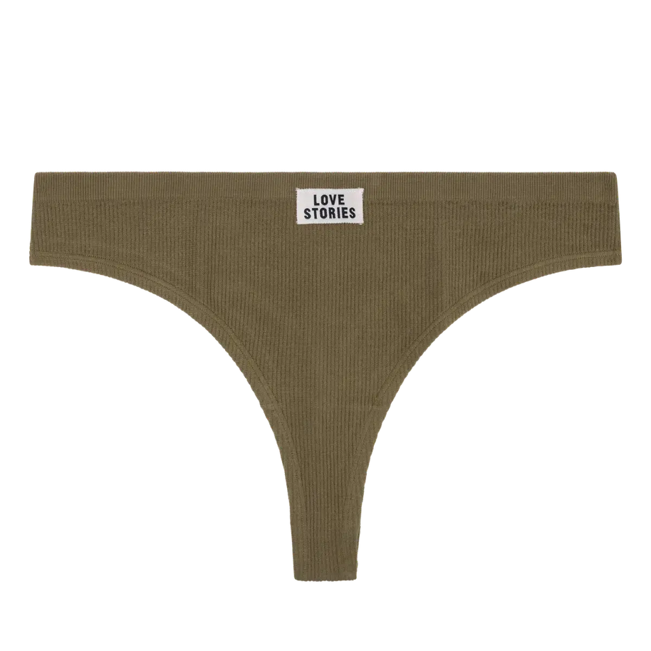 Lima Thong Love Stories Intimates Knit Green Set