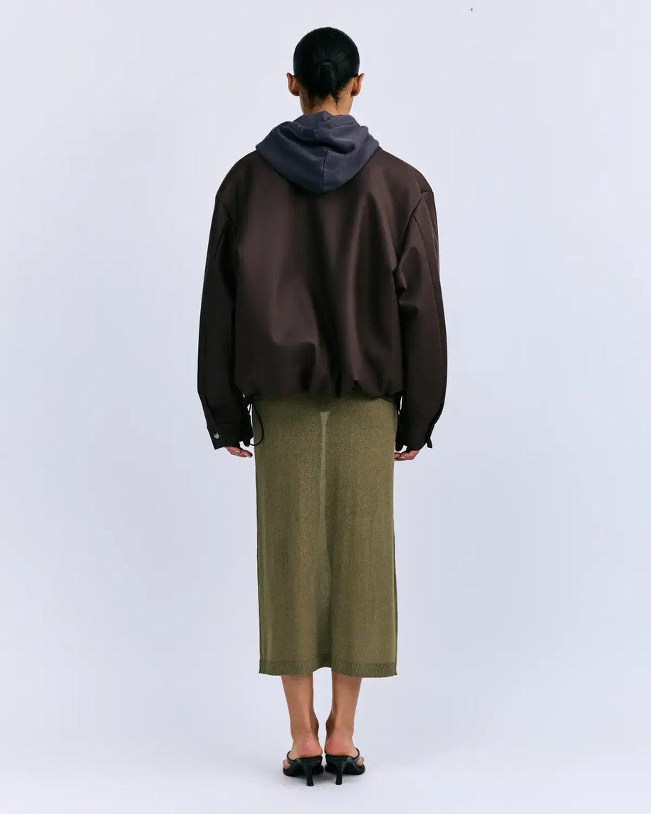 Love Stories Sheer Mia Skirt in Green Love Stories Skirt Cardigan Set