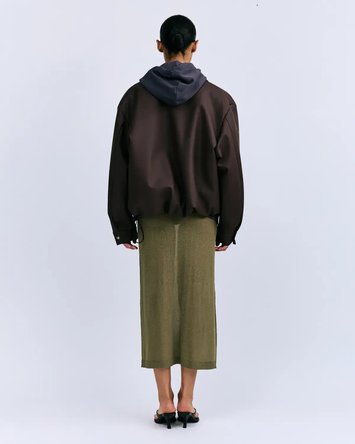 Love Stories Sheer Mia Skirt in Green Love Stories Skirt Cardigan Set