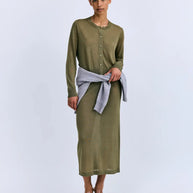Love Stories Thin Green Miranda Cardigan Holiday Cardigan