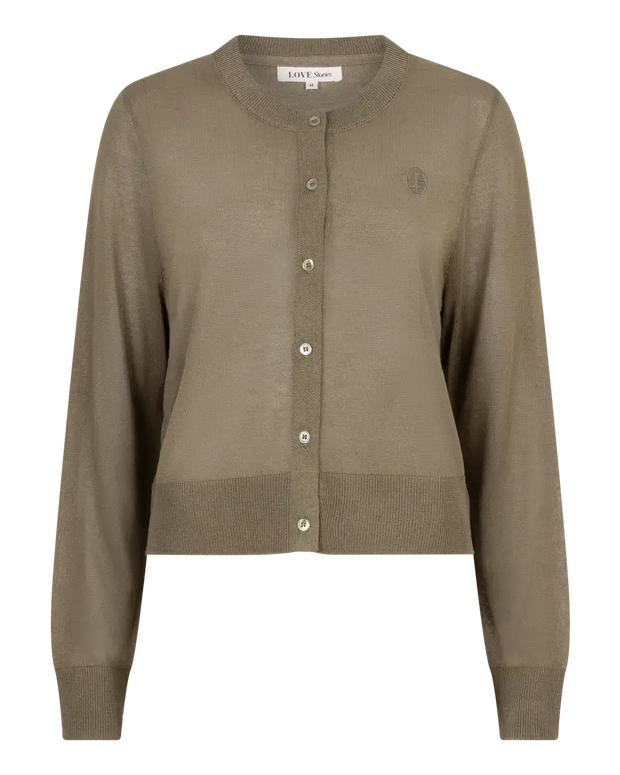 Love Stories Thin Green Miranda Cardigan Holiday Cardigan