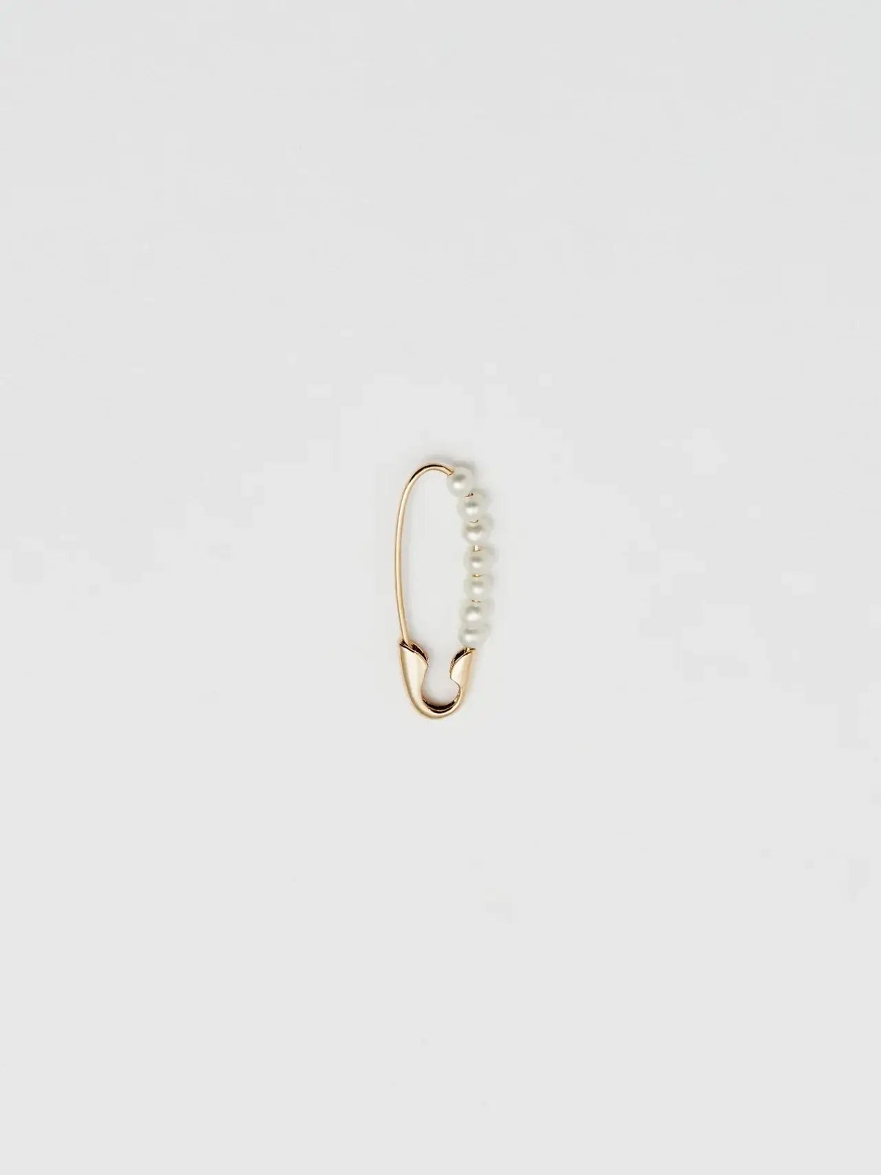 Loren Stewart Standard Friendship Safety Pin Earring With Pearls 