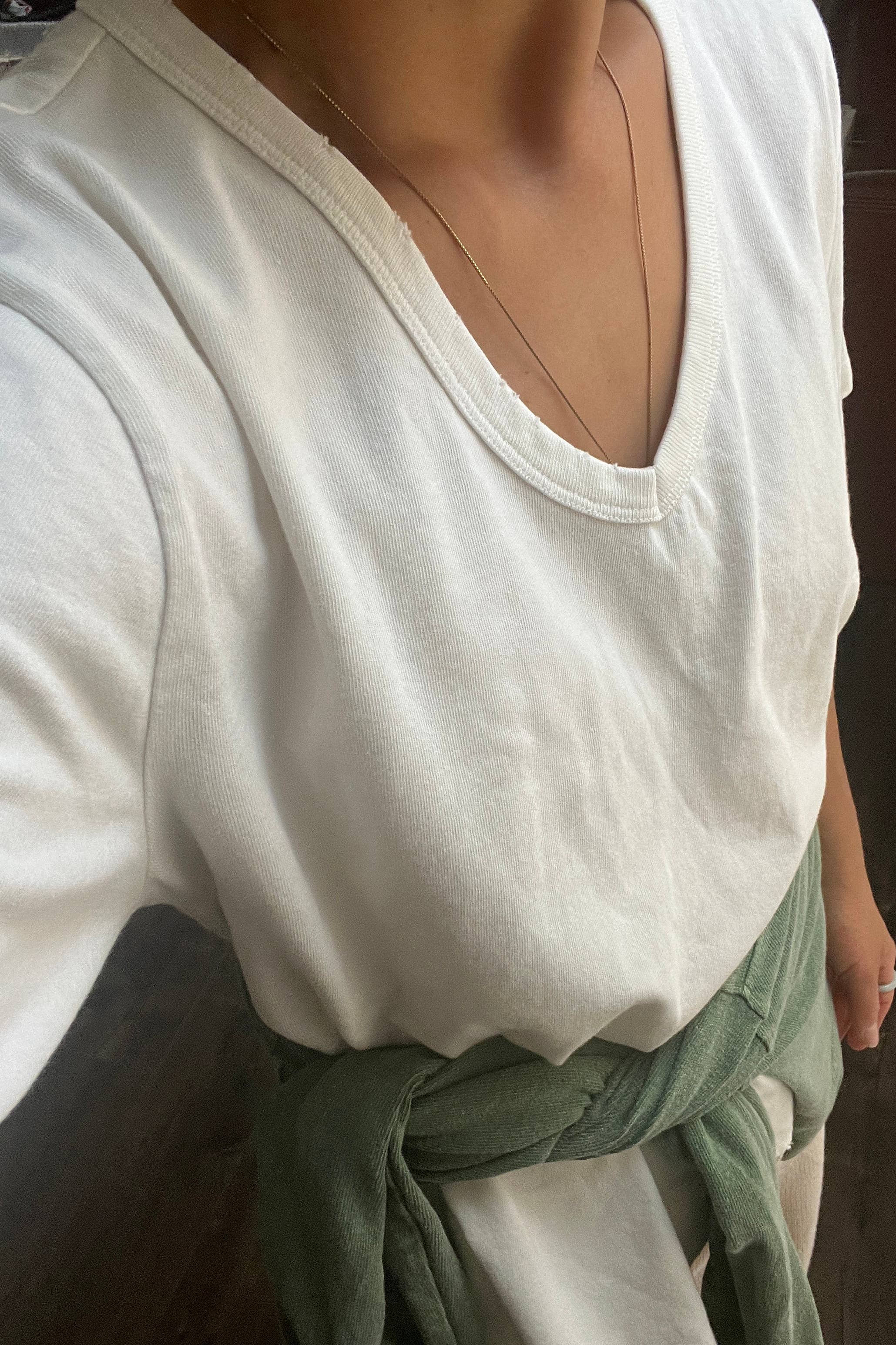Le Bon Shoppe Organic Cotton La Vie Tee in Vintage White 